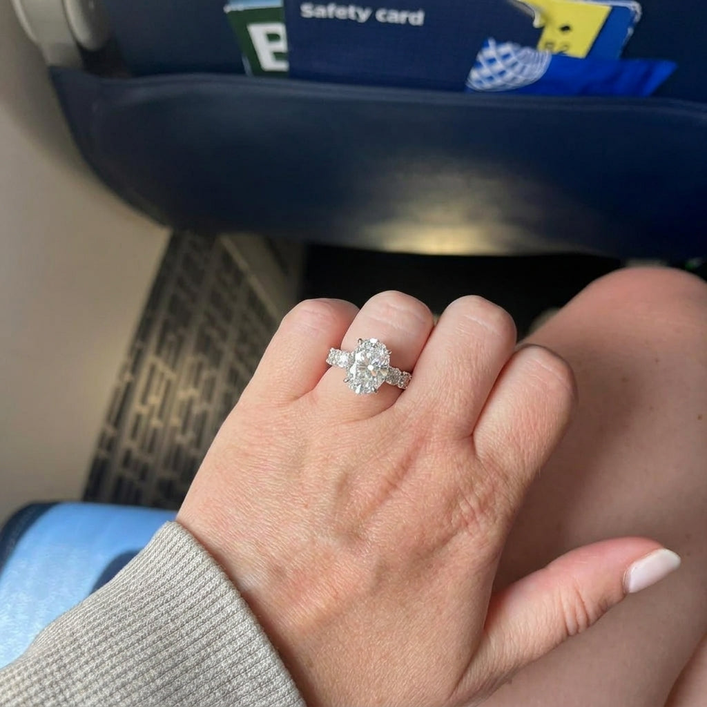 The Masterpiece Oval Premium Moissanite Ring