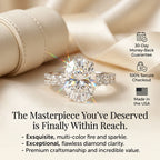 The Masterpiece Oval Premium Moissanite Ring
