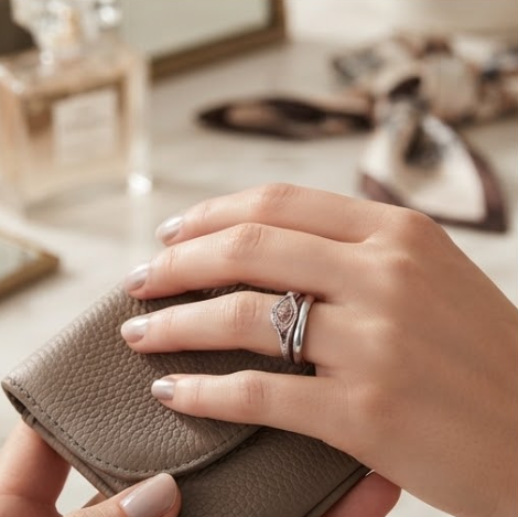 Marquise Crystal Filigree Two-Tone Ring